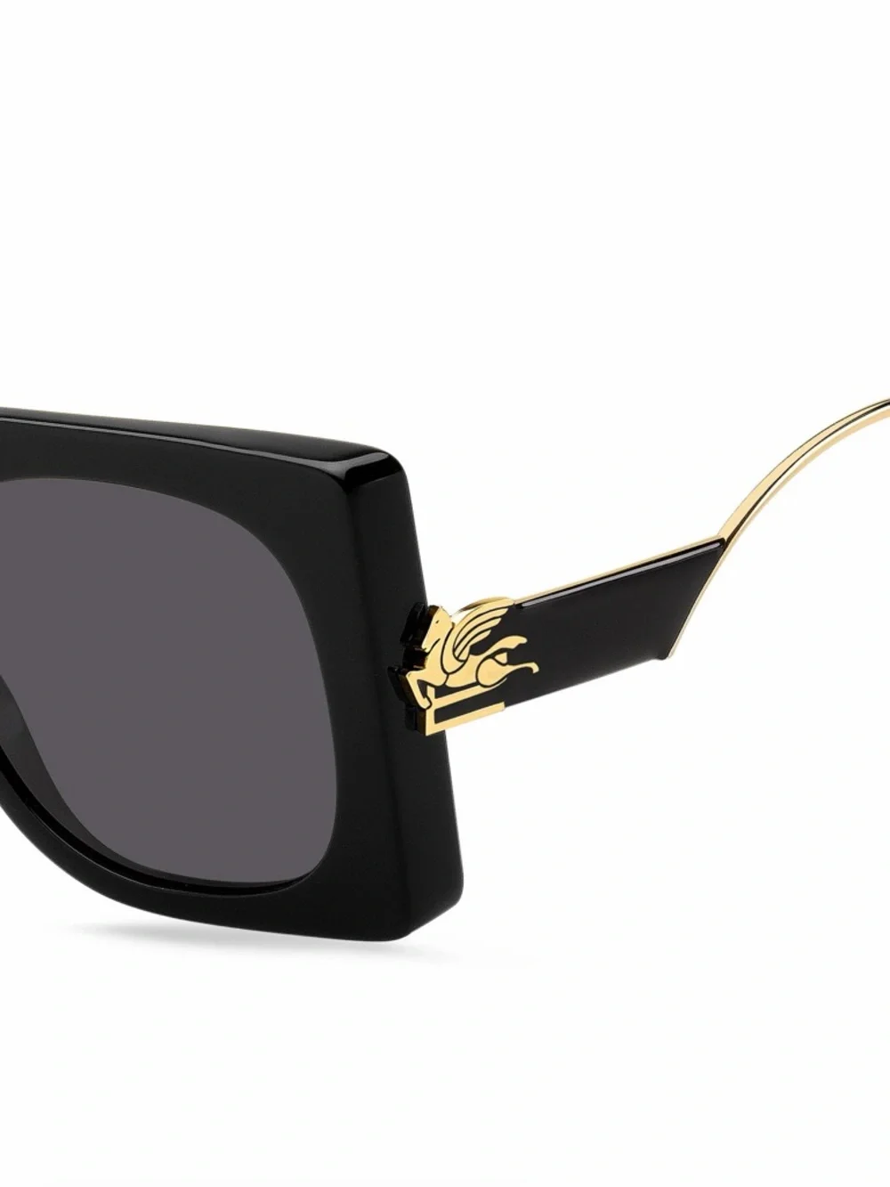 ETRO Sunglasses ETRO0026/S 807IR Oversized Square Black Frame New Authentic - Picture 5 of 11